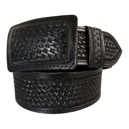 Chiseled Leather Belt Handmade, Custom Only, Black and Brown, 1.5" or 1.75" width, Premium Quality Full Grain Cowhide with Custom Buckle.