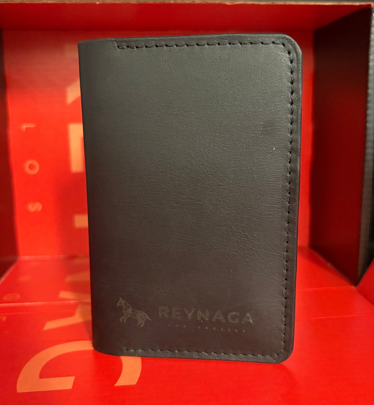 Slim Leather Black Card Holder