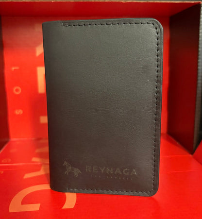 Slim Leather Black Card Holder