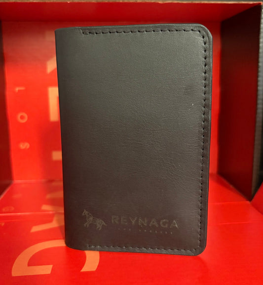 Slim Leather Black Card Holder