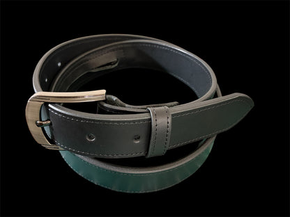 Reynaga Stitched Black Belt with Zipper