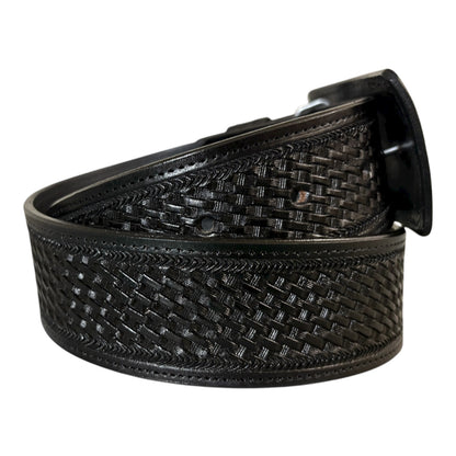 Chiseled Leather Belt Handmade, Custom Only, Black and Brown, 1.5" or 1.75" width, Premium Quality Full Grain Cowhide with Custom Buckle.