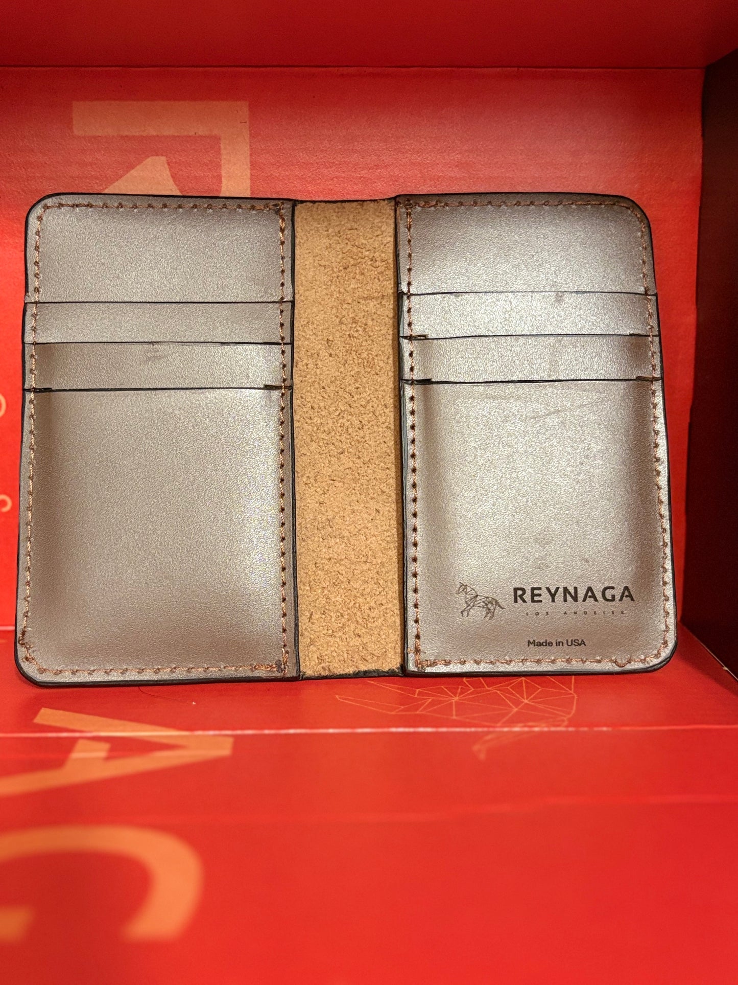 Slim Leather Brown Card Holder