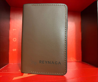 Slim Leather Brown Card Holder