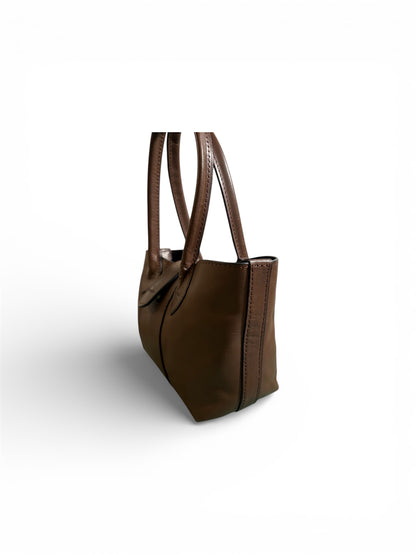 Reynaga Leather Mini Tote Bag - Elegant Design with Velvet Interior for Everyday Use