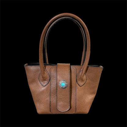 Reynaga Leather Mini Tote Bag - Elegant Design with Velvet Interior for Everyday Use