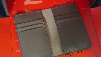 Slim Leather Brown Card Holder